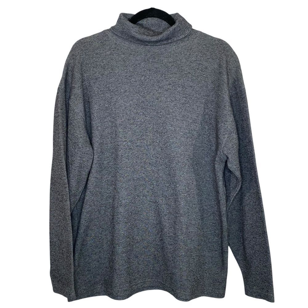 Ravage Charcoal Turtleneck Sweater Long Sleeve Super Soft Cozy Mens SZ LG